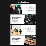 Кабель Micro HDMI Vention, 3 метри, HDMI 2.0, 4K 60Hz, Двосторонній, 18Gbps, HDR, Dolby, 1080P 120Hz, HDMI-D/HDMI-A, Чорний, фото 5