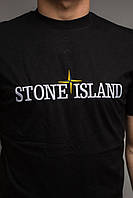 Футболка черная Stone island