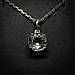 Кулон срібний жіночий з природним каменем прозорим топазом Підвіска ручної роботи, фото 5