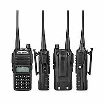 Рація портативна Baofeng UV-82 (5W, до 7 км, 2800 мАг) / Військова радіостанція / Рація для полювання та риболовлі, фото 3