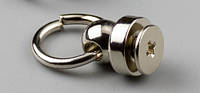 Кобурной винт с кольцом никель 10мм диаметр кольца ручкодержатель кнопка кобурная для кобуры сумок