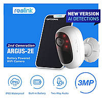 Reolink Argus 2E 3mp + сонячна панель