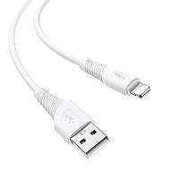 Кабель HOCO X58 Airy silicone charging data cable for Lightning / white