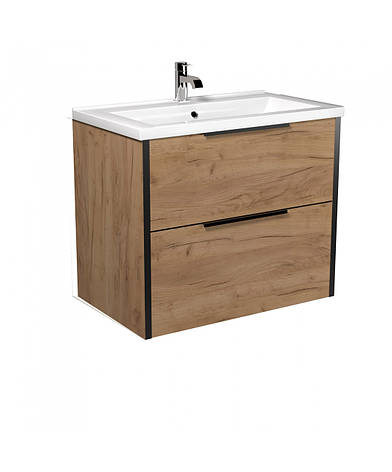 Тумба Line Craft 70 з умивальником Cosmo 70 дуб крафт, фото 1