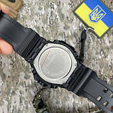 Тактичний водонепроникний (50 м) годинник Patriot 001BUPO Поліція Чорні з синім + Коробка, фото 5