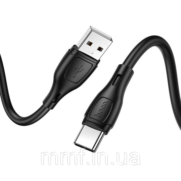Кабель HOCO X61 Ultimate silicone charging data cable for Lightning / black