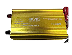 Інвертор із чистою синусоїдою 12 V на 220 V ProFix 600 W (макс.1200W) без заряджання