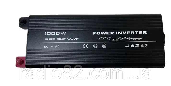 Інвертор із чистою синусоїдою 12 V 220 V RS1000PT 1000W (макс.2000W) + функція ATS, без заряджання