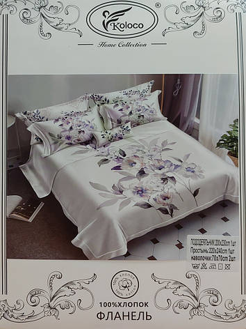 Постільна білизна Koloco Cotton Batterfly Series - Євро розмір, фото 2