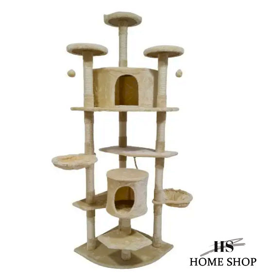 Кігтеточка "Ігровий комплекс для кішок BigSpartan" Бежевий, фото 1