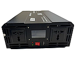 Інвертор із чистою синусоїдою 12 V 220 V ProFix-1000W (макс.2000W) без заряджання + LCD дисплей, фото 3