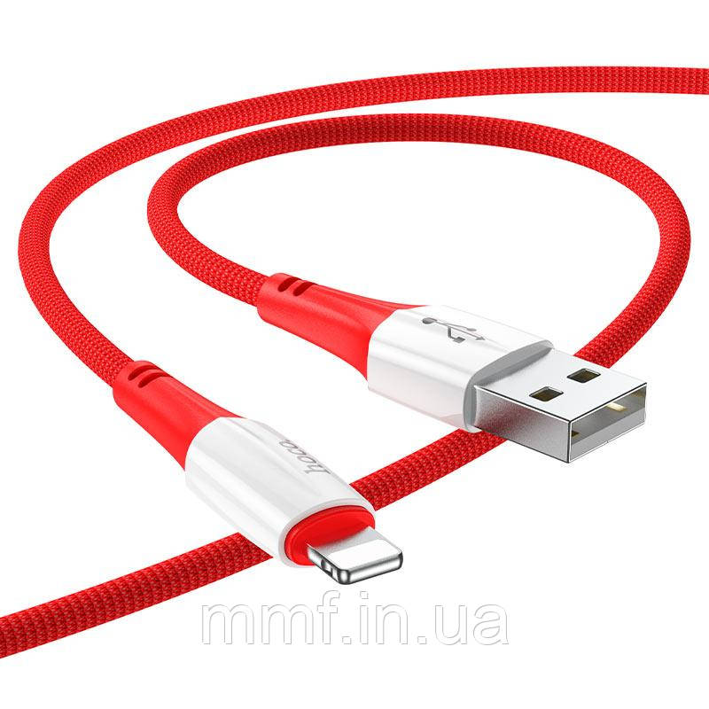 Кабель HOCO X70 Ferry charging data cable for iP / red