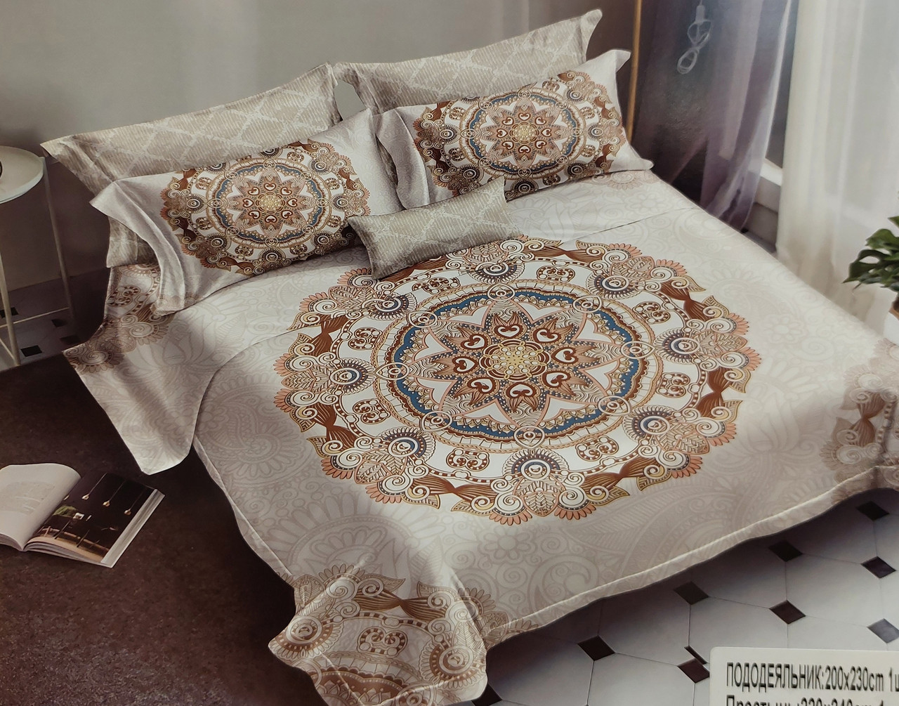 Постільна білизна Koloco Cotton Batterfly Series - Євро розмір