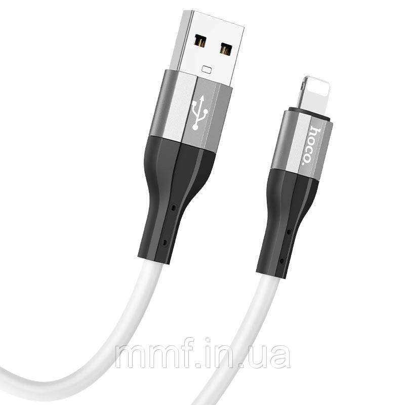 Кабель HOCO X72 Creator silicone charging data cable for iP / white, фото 1