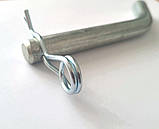 Стопорний палець для вставки фаркопа під квадрат 50х50 (оцинкований) діаметром 16 мм з фіксатором, фото 4