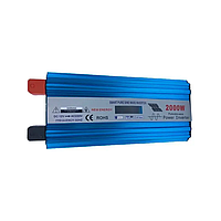 Інвертор із чистою синусоїдою 12 V на 220 V, HPA-2000W без заряджання + LCD дисплей