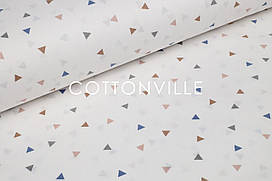 Ранфорс 240 см Трикутнички різнокольорові пастель