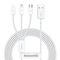 Кабель Baseus Superior Series Fast Charging 3-in-1 (Micro USB+Lightning+Type-C) 3.5A