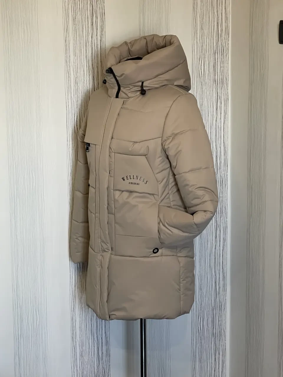 Зимние женские куртки модные 44-52 оливка - фото 8 - id-p1948124431