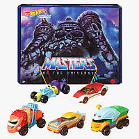 Набор из 5-ти машинок Hot Wheels - Masters of the Universe 5-Car Boxed Set - 2022 Character Cars - GRM88