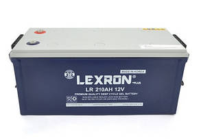 Акумуляторна батарея Lexron LR-DCK-12-210 Carbon-Gel 12V 210 Ah DEEP CYCLE (522 x 240 x 222) 59.5kg