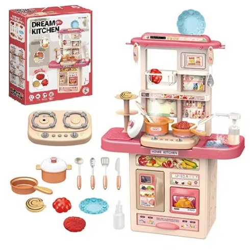 Дитяча інтерактивна кухня з підсвічуванням Dream Kitchen 65Т-4 з водою та аксесуарами, фото 1