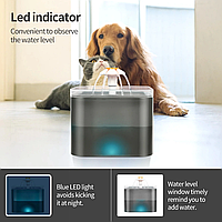 USB Диспенсер води для котів і собак 2 л Автоматичний фонтанчик для хатніх тварин