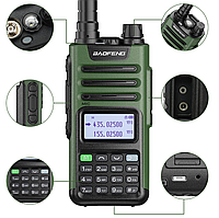 Портативная рация Baofeng UV-13 Pro V2 green (Type-C) до 10 км.