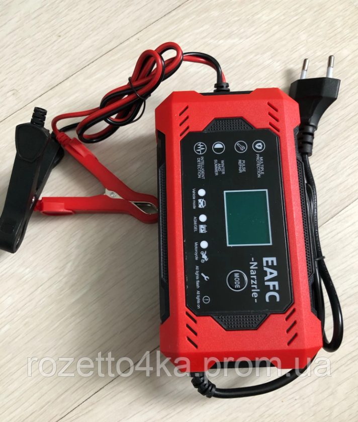 Импульсное зарядное устройство для аккумулятора EAFC 6A 12V для автомобиля и мотоцикла С дисплеем - фото 5 - id-p1948143941