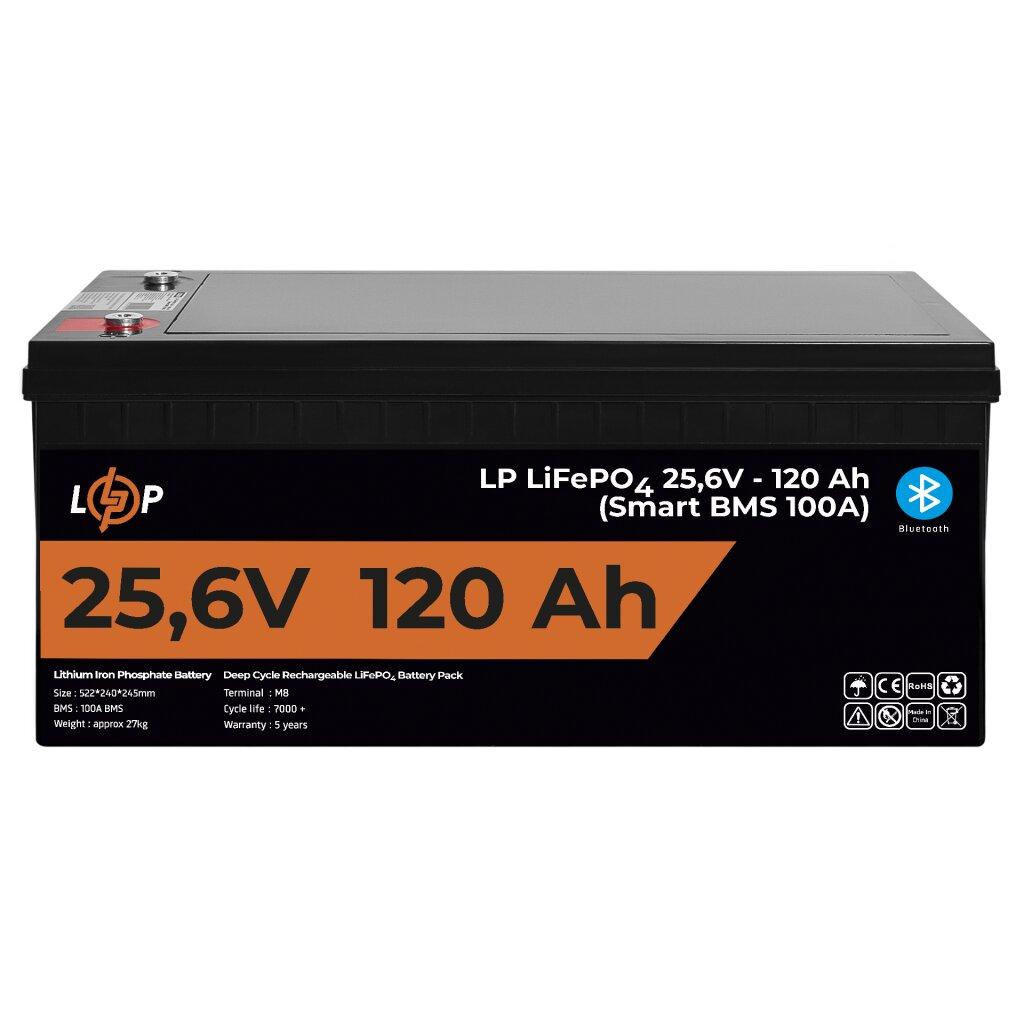 Акумулятор літієвий LP LiFePO4 24 вольт 120 ампер + Smart BMS 100А для ДБЖ безперебійника