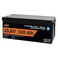 Акумулятор літієвий LP LiFePO4 24 вольт 120 ампер + Smart BMS 100А для ДБЖ безперебійника, фото 4