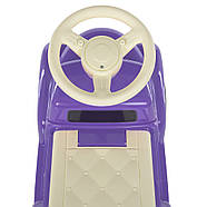 Дитяча машинка каталка толокар Bambi Racer M 5000-9 фіолетовий навантаження 25кг колеса пластик, фото 2