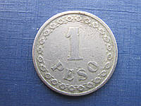 Монета 1 песо Парагвай 1925 нечастая