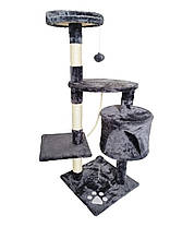 Кігтеточка, будиночок, дряпка для кішок Avko CatTree 1049 Grey, фото 5