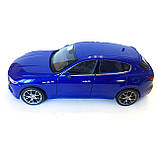 Іграшкова машинка металева WELLY 1:24 MASERATI LEVANTE, мазератті, відкр.двері, капот, синя, 18.5*7.5*6.5 см (24078W), фото 2