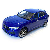 Іграшкова машинка металева WELLY 1:24 MASERATI LEVANTE, мазератті, відкр.двері, капот, синя, 18.5*7.5*6.5 см (24078W), фото 3