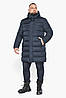 Куртка міська чоловіча темно-синя великого розміру модель 51864, фото 3