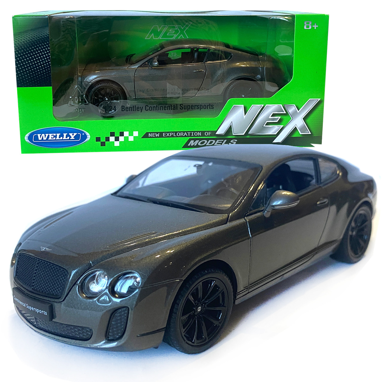 Іграшкова машинка металева WELLY 1:24 BENTLEY CONTINENTAL SUPERSPORTS, бентлі континенталь суперспорт, відкр.двері, капот,, фото 1
