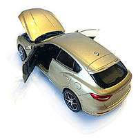 Іграшкова машинка металева WELLY 1:24 MASERATI LEVANTE, мазератті, відкр.двері, капот, бронза, 18.5*7.5*6.5 см (24078W), фото 2