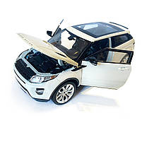 Іграшкова машинка металева WELLY 1:24 RANGE ROVER EVOQUE, рендж ровер, відкр.двері, капот,білий, 17.5*7.5*6.5 см, (24021W), фото 2