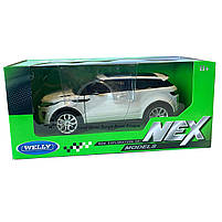 Іграшкова машинка металева WELLY 1:24 RANGE ROVER EVOQUE, рендж ровер, відкр.двері, капот,білий, 17.5*7.5*6.5 см, (24021W), фото 7