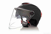Шлем открытый (DAVID) (модель 308, с регулятором размера L-XXL, очки, mute black)