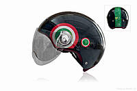 Шлем открытый "IBK" (#033 черно-красный, очки, XL)