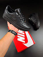 Мужские черные кроссовки Nike Air Force, мужские стильные молодежные кроссовки, кроссовки для мужчин Найк