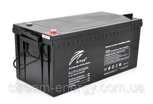 Акумуляторна батарея Ritar LiFePO4 12,8V 300Ah  3840Wh ( 522 х 240 х 219 (224) ) Q1