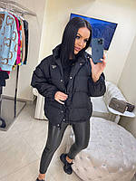 Чёрная стильная куртка жилетка Прада Prada