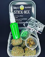 BIG-STICK Методный НАБОР 4В1 (Амур,Криль,Тигровый орех,Халибут, клубника,горох,кукуруза,тути-фрути ) Кукуруза