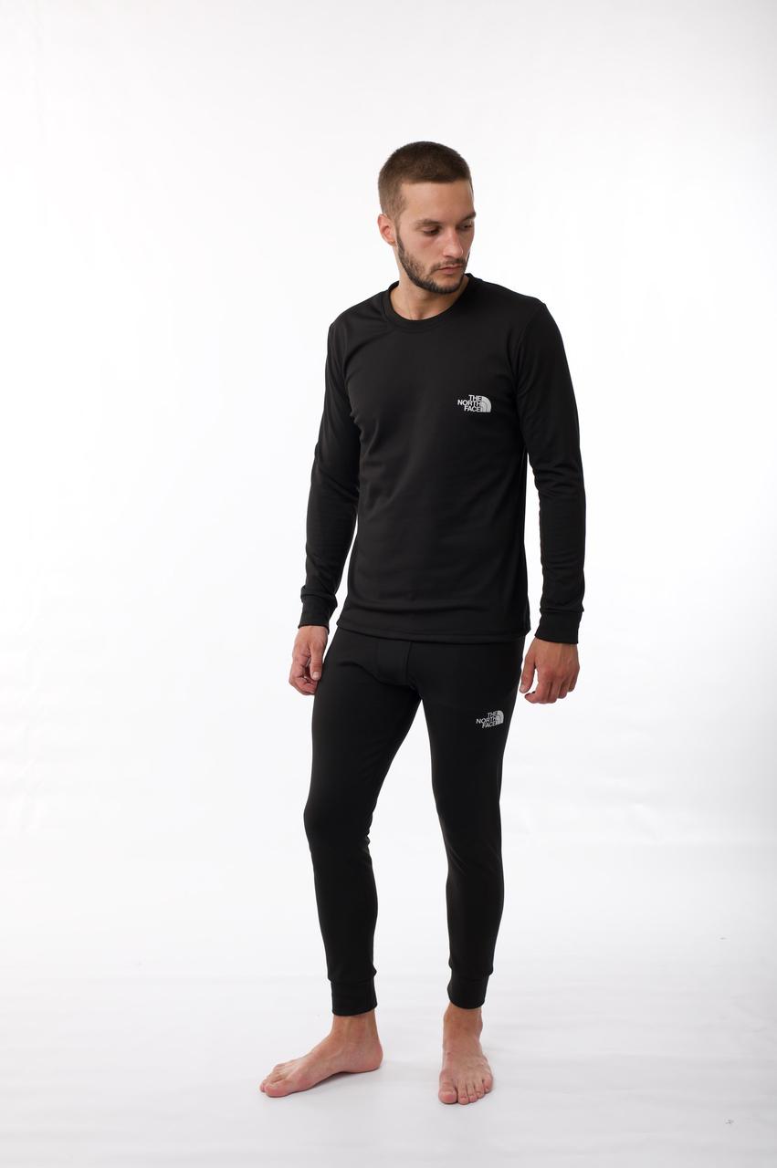 Термобелье мужское The North Face зимнее теплое до - 15*С черное