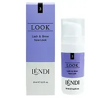 Lendi, Состав для ламинирования ресниц и бровей №3 "Lash & Brow New Look", 10 мл, дозатор