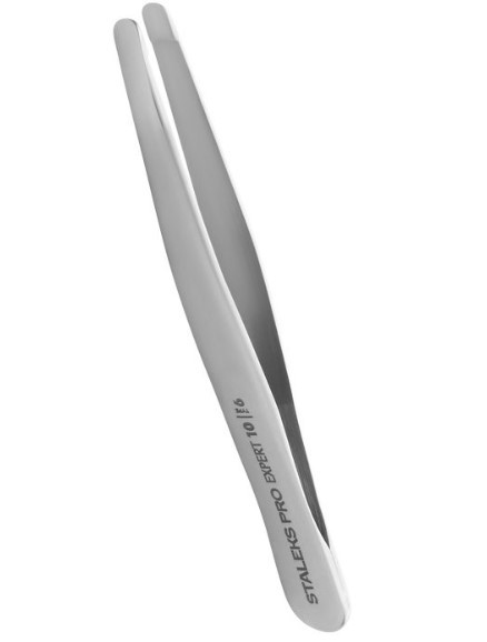 Пінцет для брів Staleks Pro Expert 10 Type 6 закруглені крайки TE-10/6